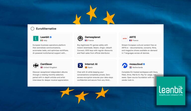 Leanbit entra nel catalogo di alternative europee ai software americani su EuroAlternative.eu